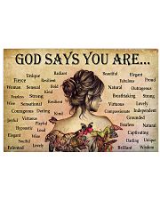GOD SAYS YOU ARE Horizontal Poster tile