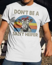 DON'T BE A SALTY HEIFER Classic T-Shirt apparel-classic-tshirt-lifestyle-28