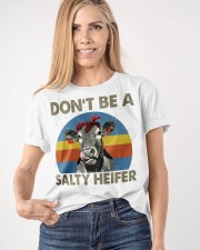 DON'T BE A SALTY HEIFER Classic T-Shirt apparel-classic-tshirt-lifestyle-front-100