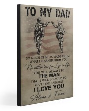 TO MY DAD - VETERAN 20x30 Gallery Wrapped Canvas Prints front