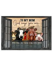 GOD SAYS YOU ARE Horizontal Poster tile