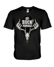 GO FUCK YOURSELF V-Neck T-Shirt tile