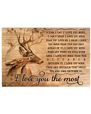 I LOVE YOU THE MOST Horizontal Poster tile
