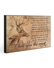 I LOVE YOU THE MOST 30x20 Gallery Wrapped Canvas Prints front