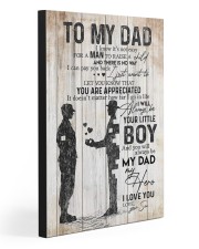 TO MY DAD - MILITARY 20x30 Gallery Wrapped Canvas Prints front
