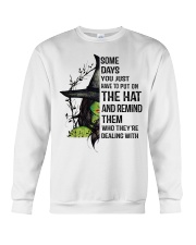 REMIND THEM WHO THEY'RE DEALING WITH Crewneck Sweatshirt thumbnail