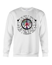 I see trees of green red roses too Crewneck Sweatshirt tile