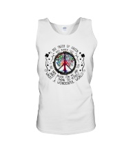 I see trees of green red roses too Unisex Tank tile