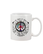 I see trees of green red roses too Mug tile