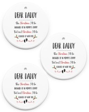 DEAR DADDY Circle ornament - 3 pieces (porcelain) front
