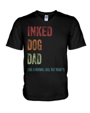 Inked Dog Dad - MB24 V-Neck T-Shirt tile