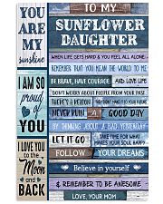 TO MY SUNFLOWER DAUGHTER Vertical Poster tile