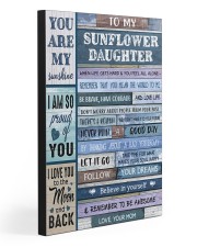 TO MY SUNFLOWER DAUGHTER 20x30 Gallery Wrapped Canvas Prints front
