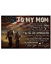 TO MY MOM - HUNTING Horizontal Poster tile