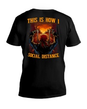 THIS IS HOW I SOCIAL DISTANCE V-Neck T-Shirt thumbnail