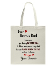 TO MY BONUS DAD - MB192 Tote Bag tile