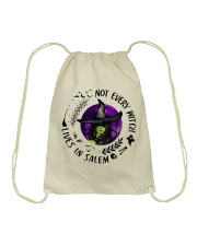 NOT EVERY WITCH LIVES IN SALEM Drawstring Bag thumbnail