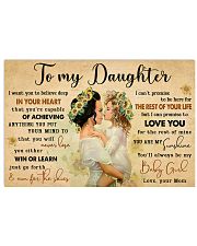 TO MY DAUGHTER Horizontal Poster tile