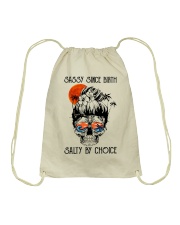 SALTY BY CHOICE Drawstring Bag tile