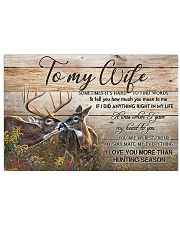 TO MY WIFE Horizontal Poster tile