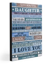 TO MY BEAUTIFUL DAUGHTER 20x30 Gallery Wrapped Canvas Prints front