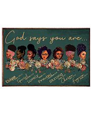God says you are Horizontal Poster tile