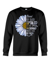 Blessed by god spoiled by my husband Crewneck Sweatshirt tile