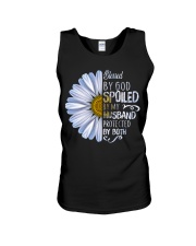 Blessed by god spoiled by my husband Unisex Tank tile
