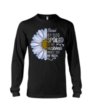 Blessed by god spoiled by my husband Long Sleeve Tee tile
