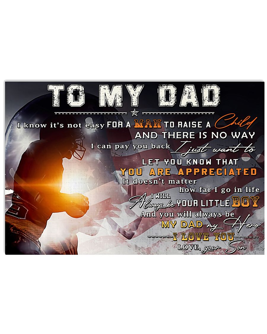TO MY DAD - mb335 36x24 Poster