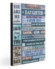 TO MY DAUGHTER 20x30 Gallery Wrapped Canvas Prints front