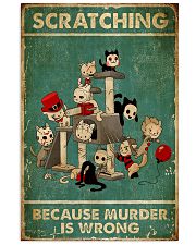 SCRATCHING BECAUSE MURDER IS WRONG Vertical Poster tile