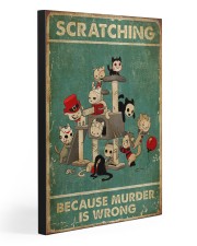 SCRATCHING BECAUSE MURDER IS WRONG 20x30 Gallery Wrapped Canvas Prints front
