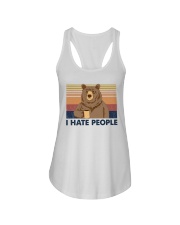 I HATE PEOPLE Ladies Flowy Tank tile