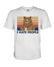 I HATE PEOPLE V-Neck T-Shirt tile