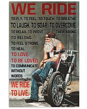 WE RIDE TO LIVE Vertical Poster tile