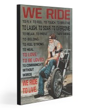 WE RIDE TO LIVE 20x30 Gallery Wrapped Canvas Prints front