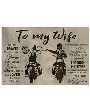 TO MY WIFE - BIKER 17x11 Poster thumbnail