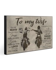 TO MY WIFE - BIKER 30x20 Gallery Wrapped Canvas Prints front