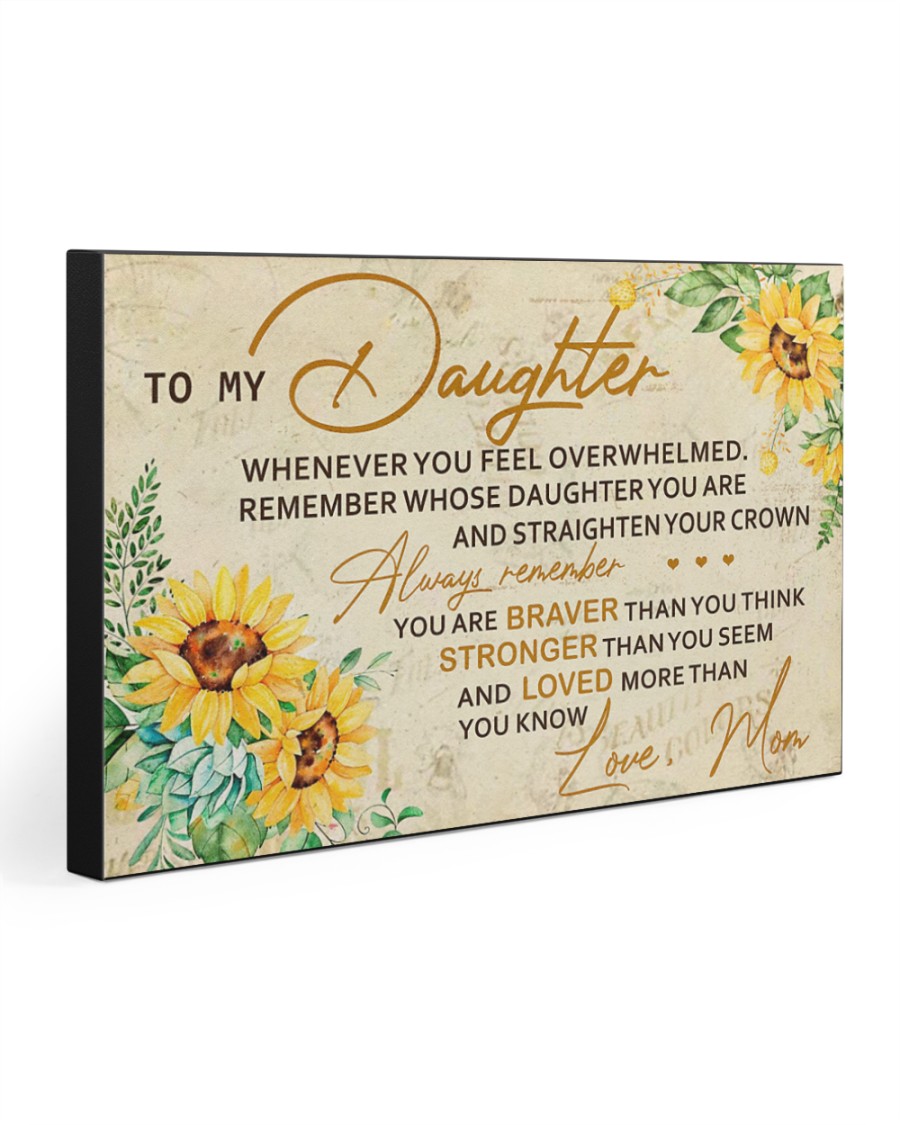 TO MY DAUGHTER - MB342 30x20 Gallery Wrapped Canvas Prints