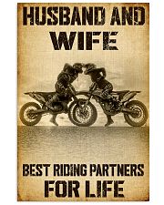 HUSBAND AND WIFE RIDING PARTNERS FOR LIFE Vertical Poster tile