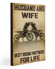 HUSBAND AND WIFE RIDING PARTNERS FOR LIFE 20x30 Gallery Wrapped Canvas Prints front