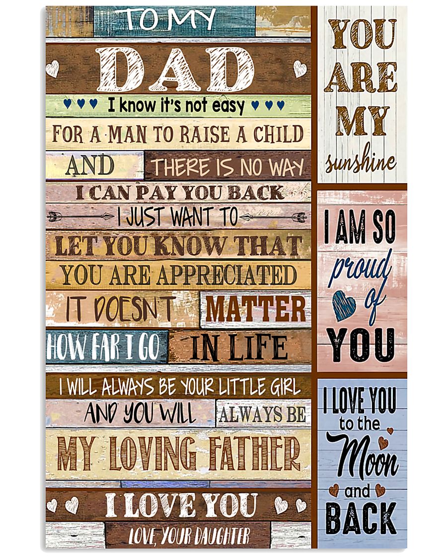 TO MY DAD - MB211 11x17 Poster