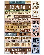 TO MY DAD - MB211 11x17 Poster front