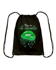 KISS ME I'M HIGHRISH Drawstring Bag tile