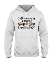 JUST A WOMAN WHO LOVES LABRADORS Hooded Sweatshirt thumbnail