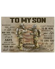 TO MY SON - FIREFIGHTER Horizontal Poster tile