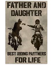 FATHER AND DAUGHTER RIDING PARTNERS FOR LIFE Vertical Poster tile