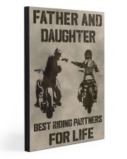 FATHER AND DAUGHTER RIDING PARTNERS FOR LIFE 20x30 Gallery Wrapped Canvas Prints front