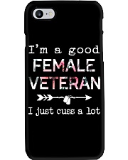I'm a good Female Veteran Phone Case tile